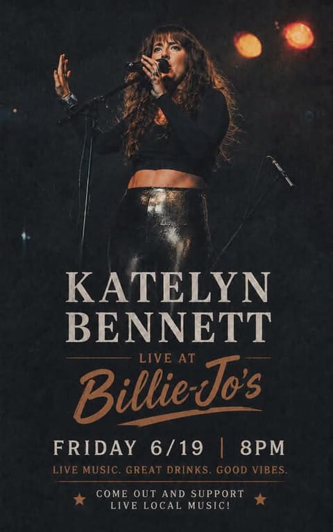 Katelyn Bennett Live at Billie-Jo's Place
